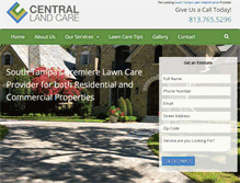 Tablet Screenshot of centrallandcare.com